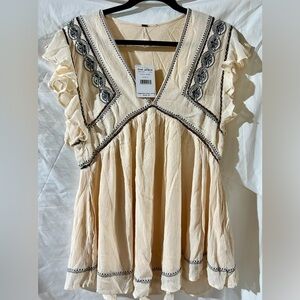NWT Free People Boho Peasant Top Size Small